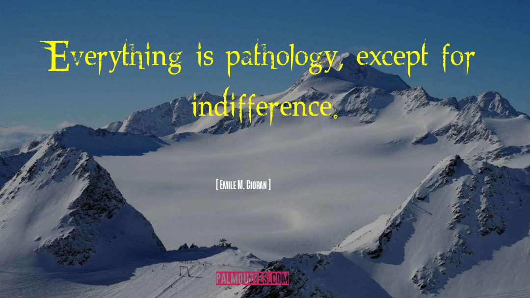 Emile M. Cioran Quotes: Everything is pathology, except for