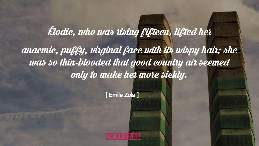 Emile Zola Quotes: Élodie, who was rising fifteen,