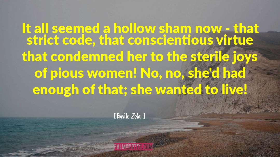 Emile Zola Quotes: It all seemed a hollow