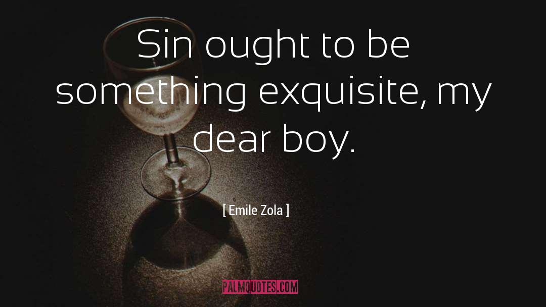 Emile Zola Quotes: Sin ought to be something