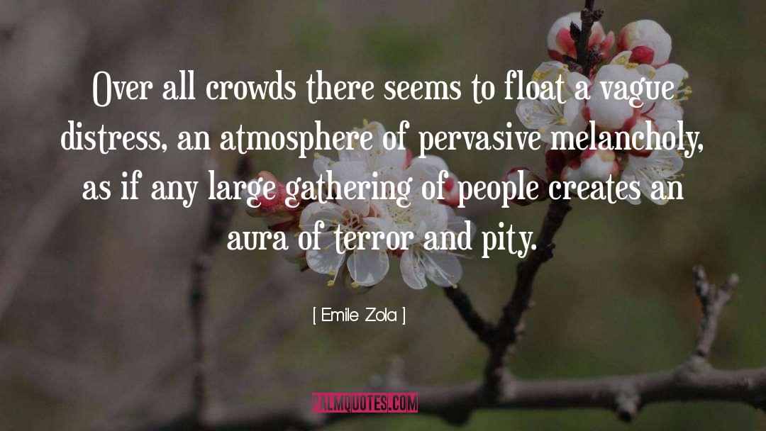 Emile Zola Quotes: Over all crowds there seems