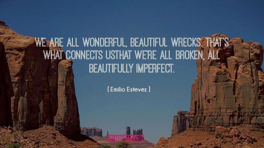 Emilio Estevez Quotes: We are all wonderful, beautiful