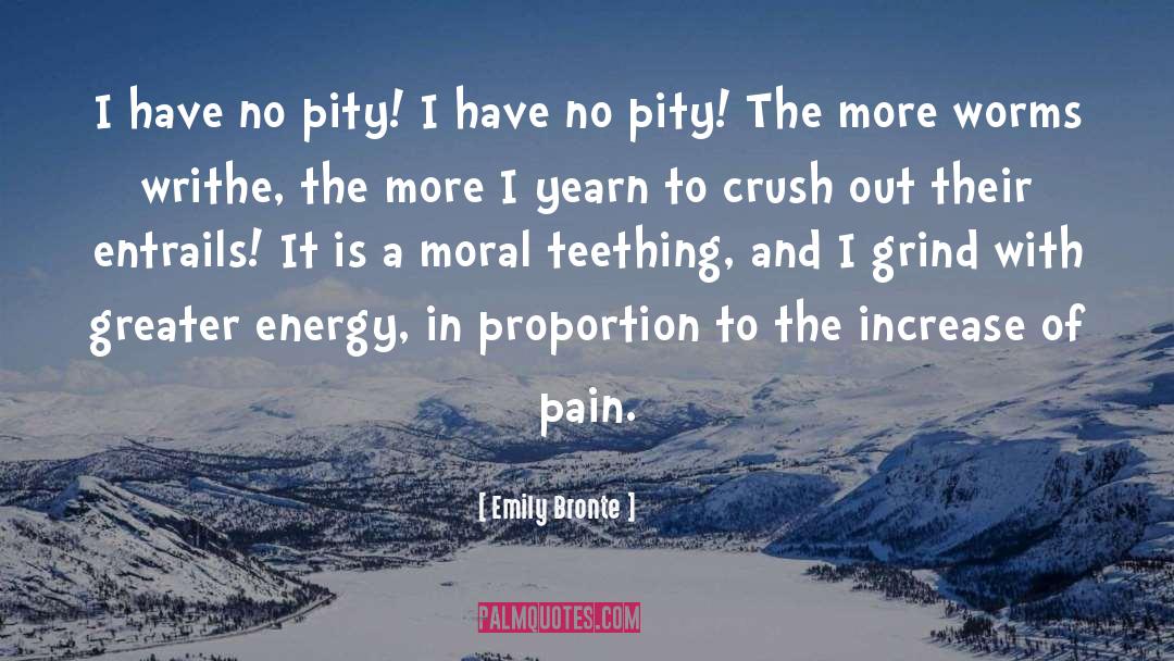 Emily Bronte Quotes: I have no pity! I