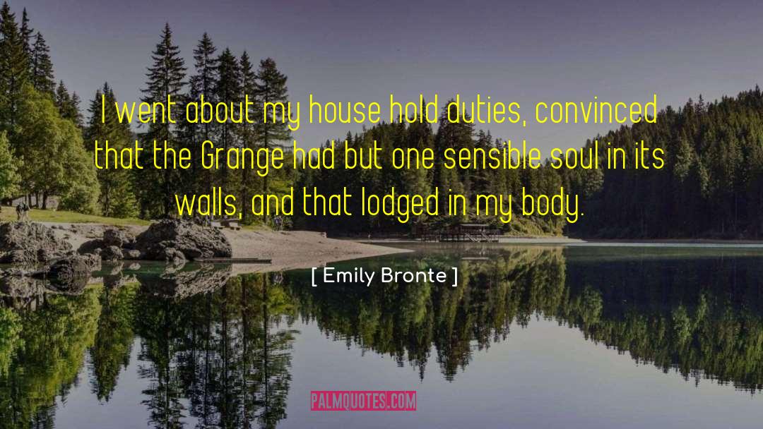 Emily Bronte Quotes: I went about my house