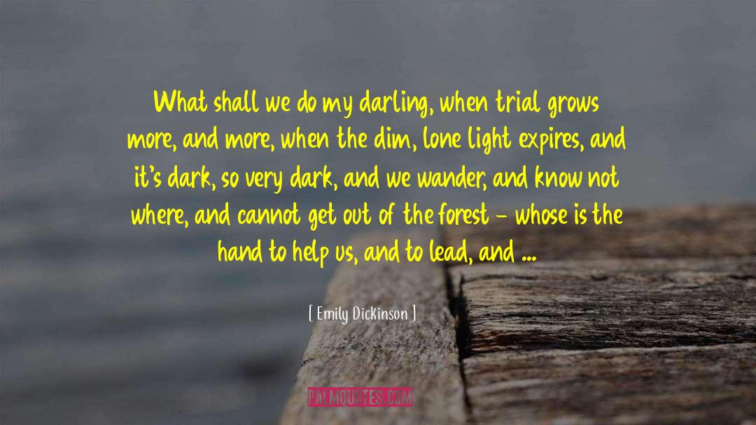 Emily Dickinson Quotes: What shall we do my