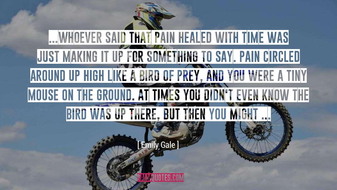 Emily Gale Quotes: ...Whoever said that pain healed