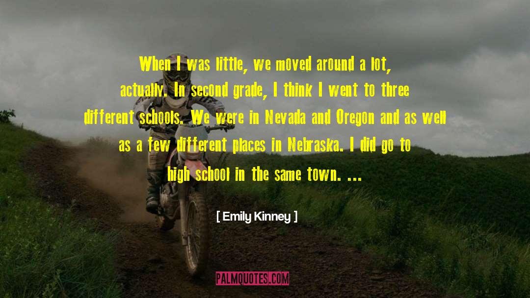 Emily Kinney Quotes: When I was little, we