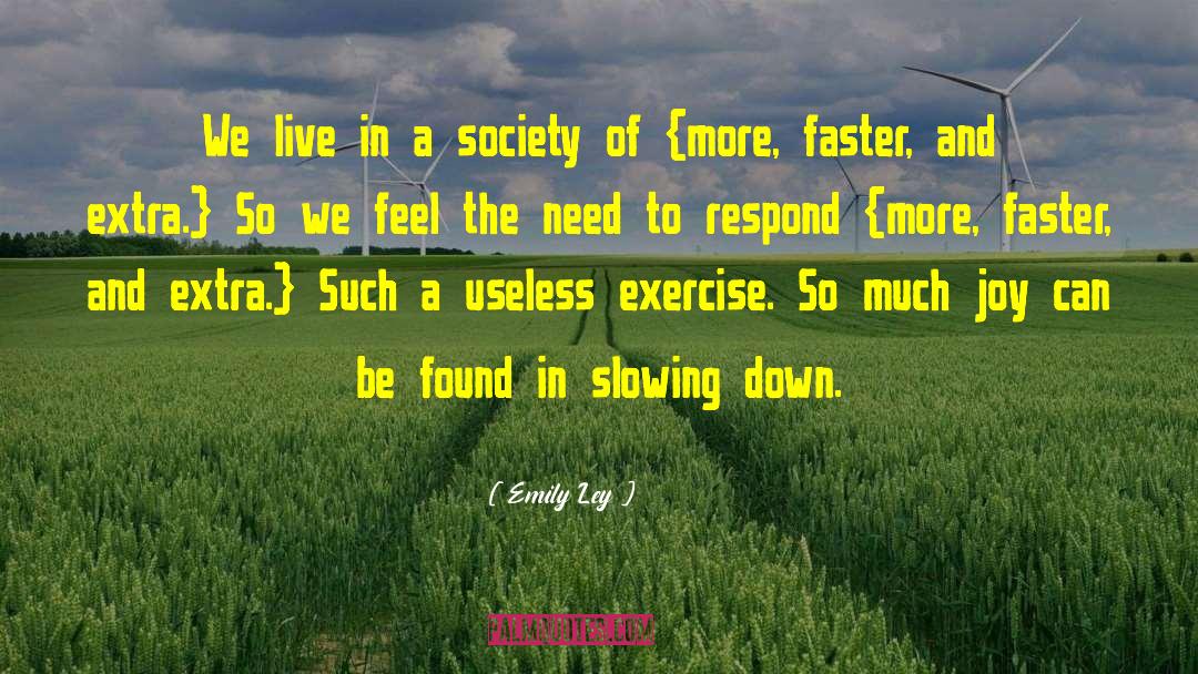 Emily Ley Quotes: We live in a society