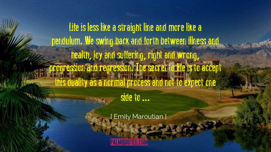 Emily Maroutian Quotes: Life is less like a