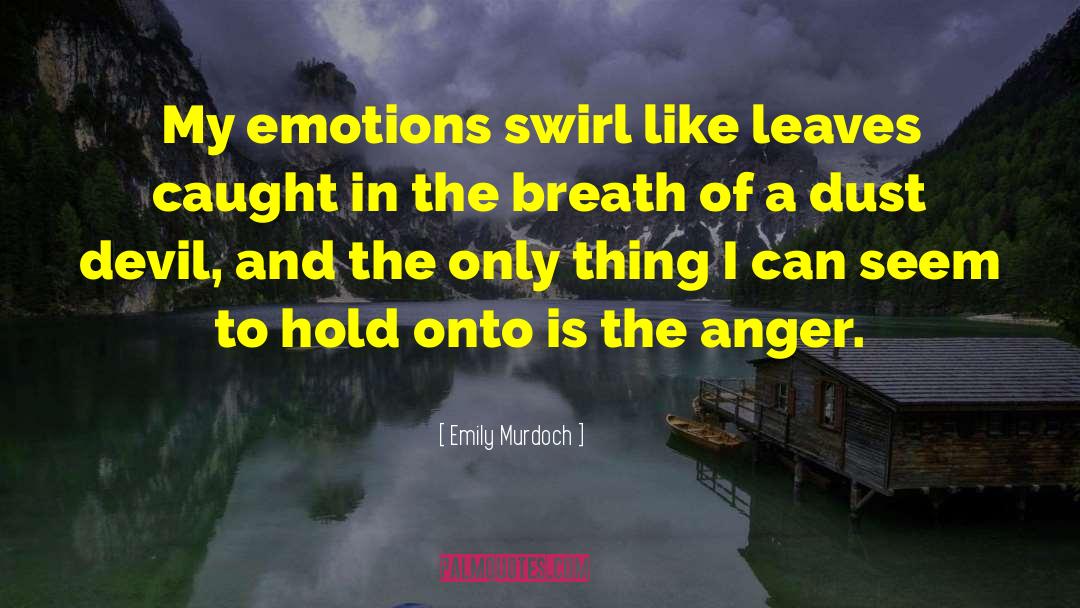 Emily Murdoch Quotes: My emotions swirl like leaves