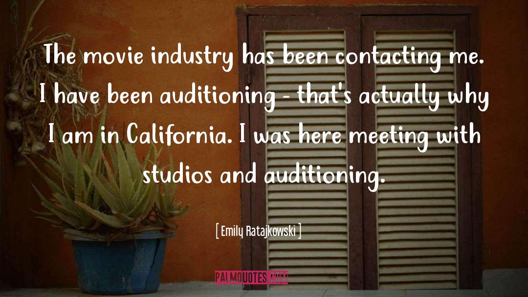Emily Ratajkowski Quotes: The movie industry has been