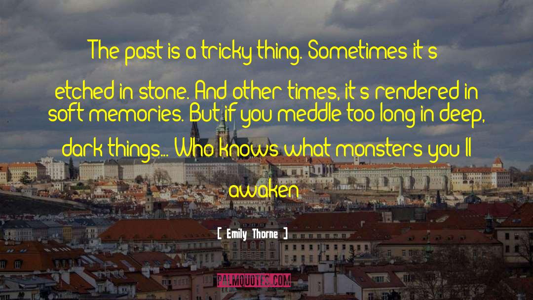 Emily Thorne Quotes: The past is a tricky