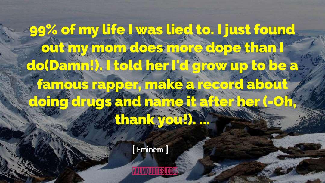 Eminem Quotes: 99% of my life I