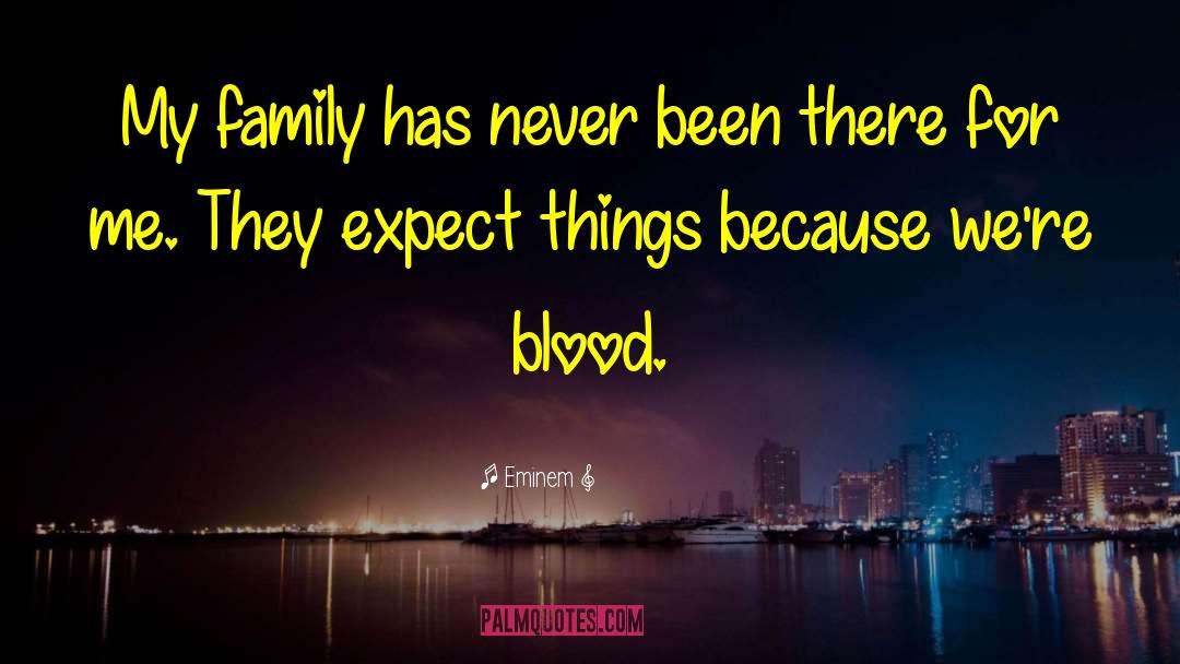 Eminem Quotes: My family has never been