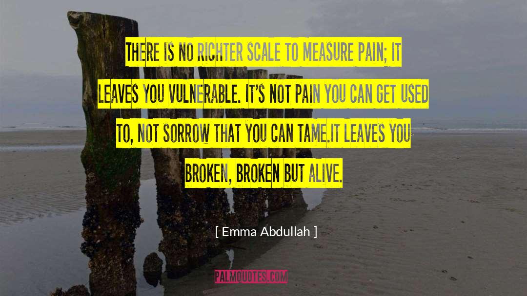 Emma Abdullah Quotes: There is no Richter scale