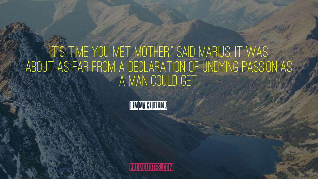 Emma Clifton Quotes: It's time you met Mother,