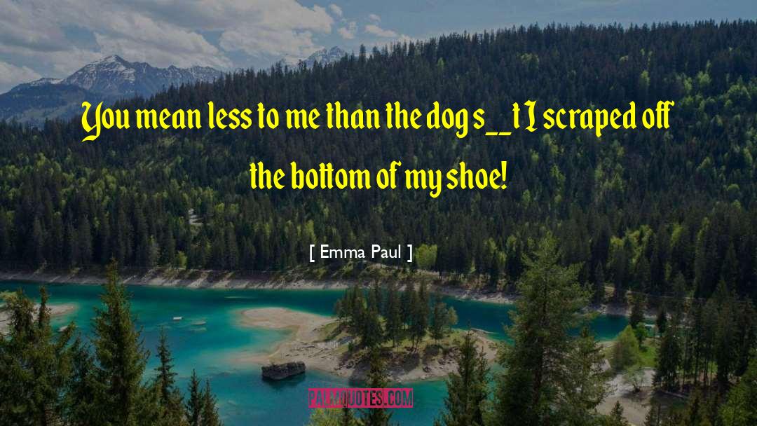 Emma Paul Quotes: You mean less to me