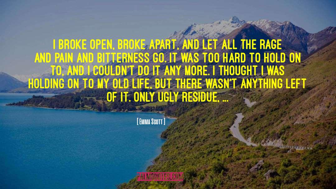 Emma   Scott Quotes: I broke open, broke apart,