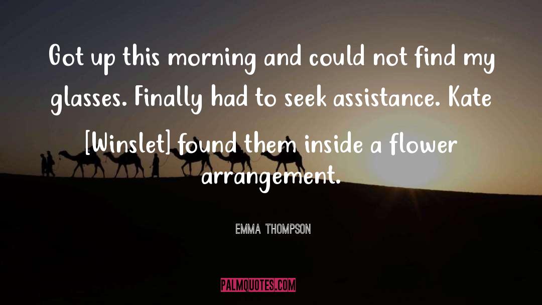 Emma Thompson Quotes: Got up this morning and