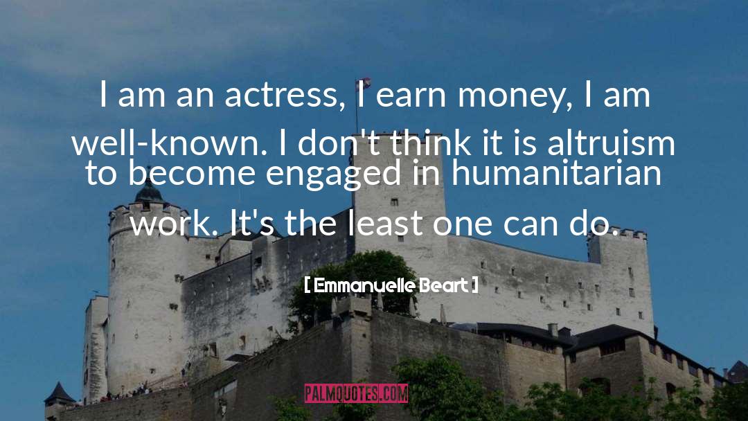 Emmanuelle Beart Quotes: I am an actress, I