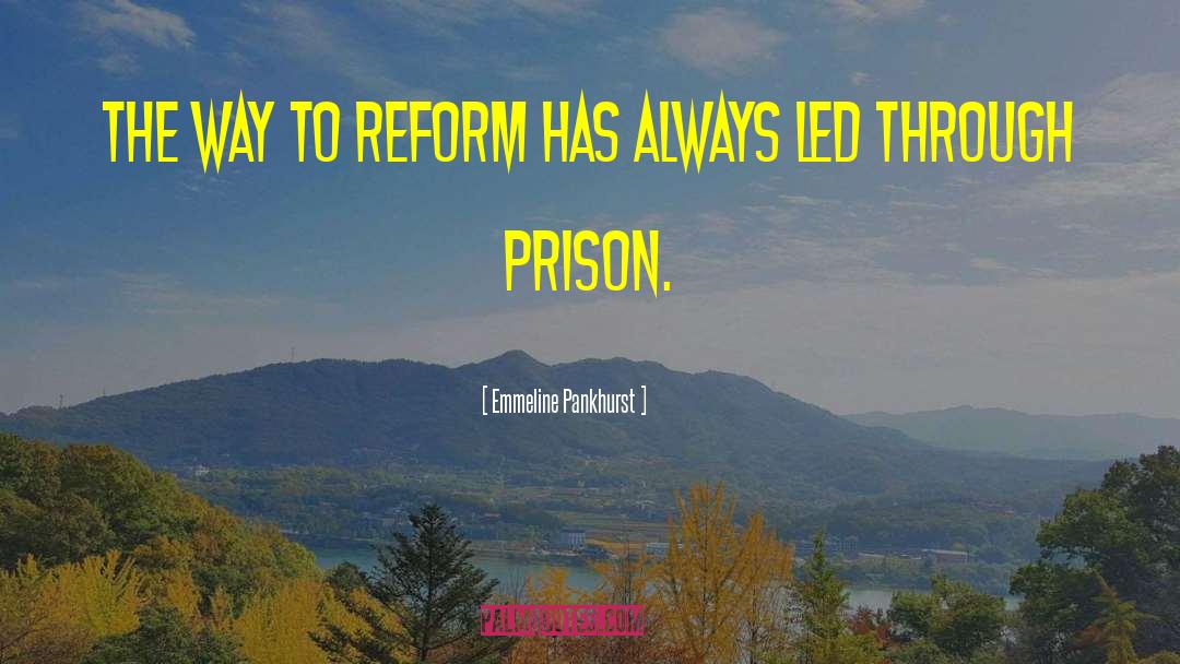 Emmeline Pankhurst Quotes: The way to reform has