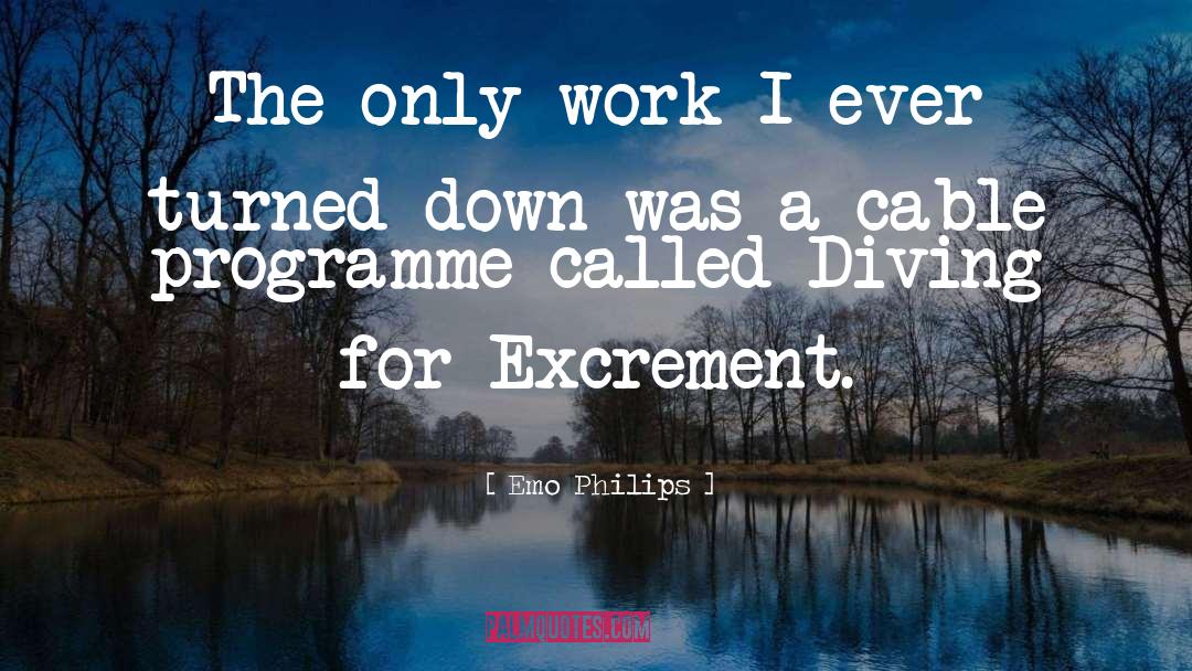 Emo Philips Quotes: The only work I ever