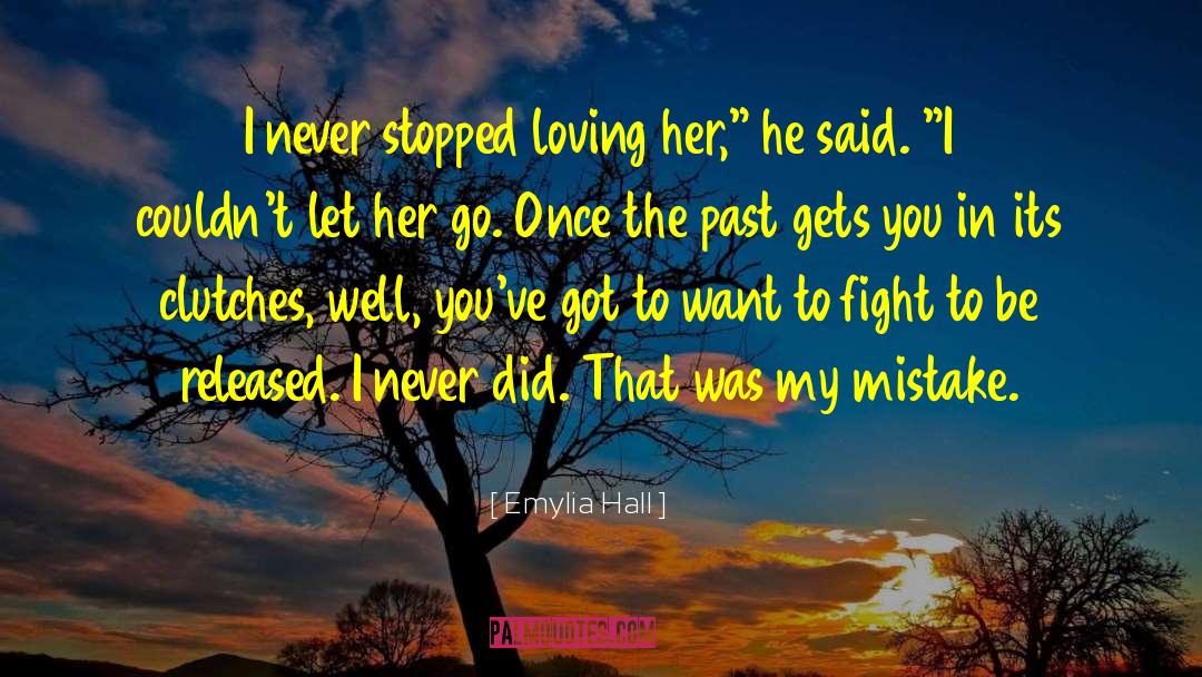 Emylia Hall Quotes: I never stopped loving her,