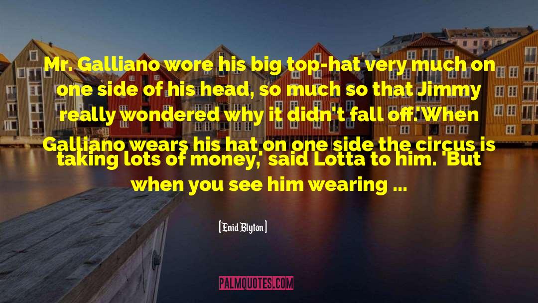 Enid Blyton Quotes: Mr. Galliano wore his big