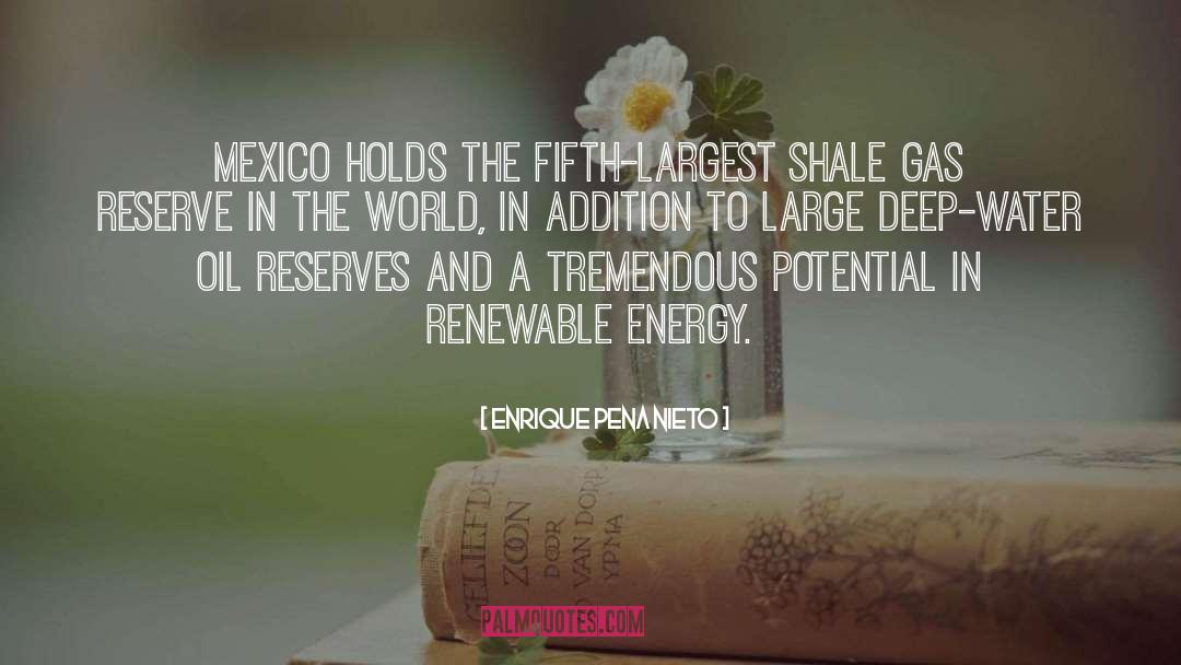 Enrique Pena Nieto Quotes: Mexico holds the fifth-largest shale