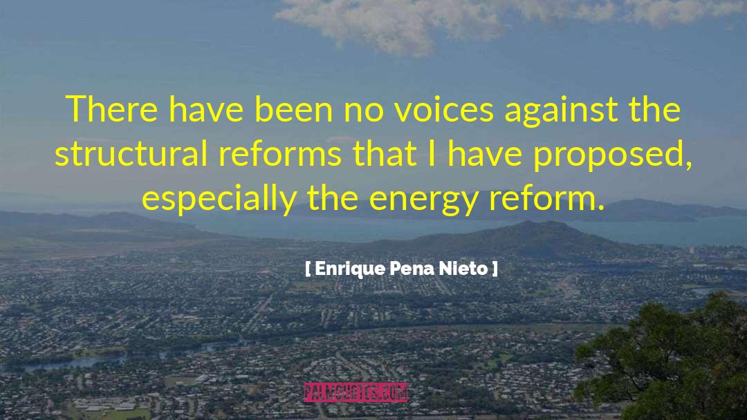 Enrique Pena Nieto Quotes: There have been no voices