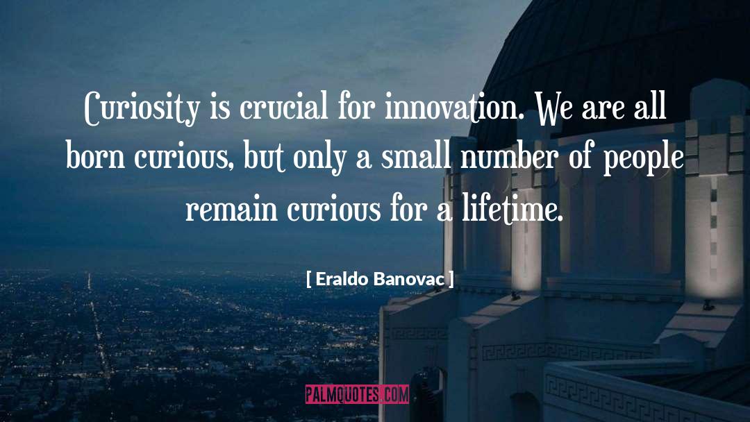 Eraldo Banovac Quotes: Curiosity is crucial for innovation.