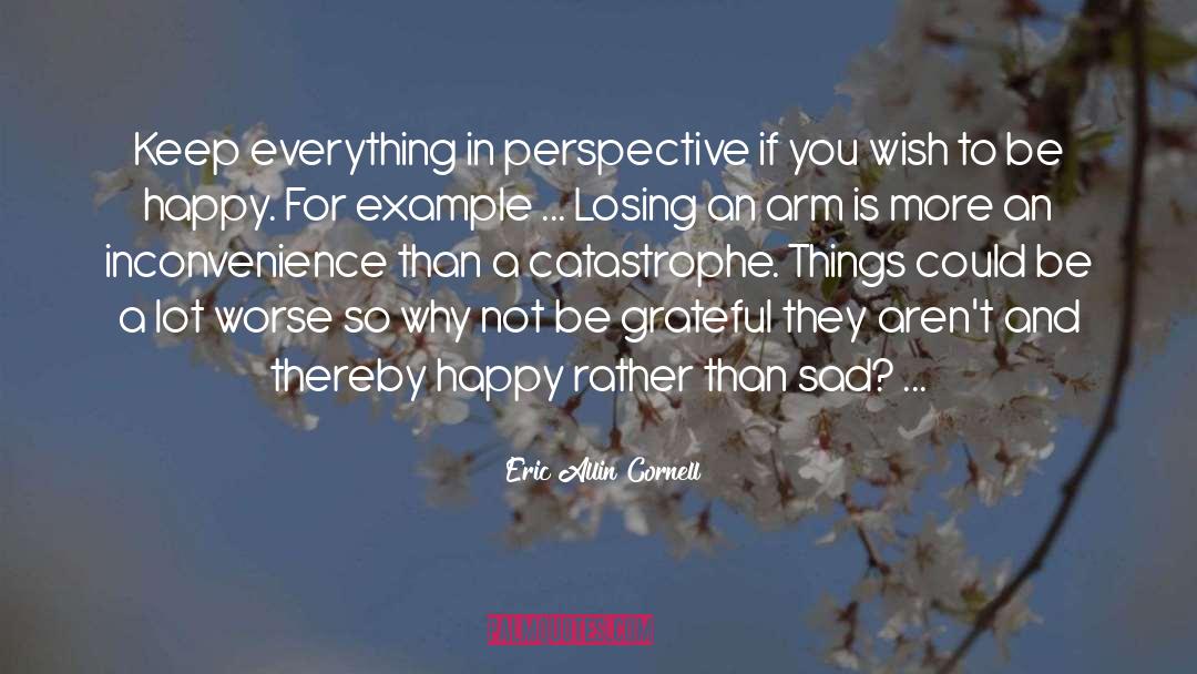 Eric Allin Cornell Quotes: Keep everything in perspective if