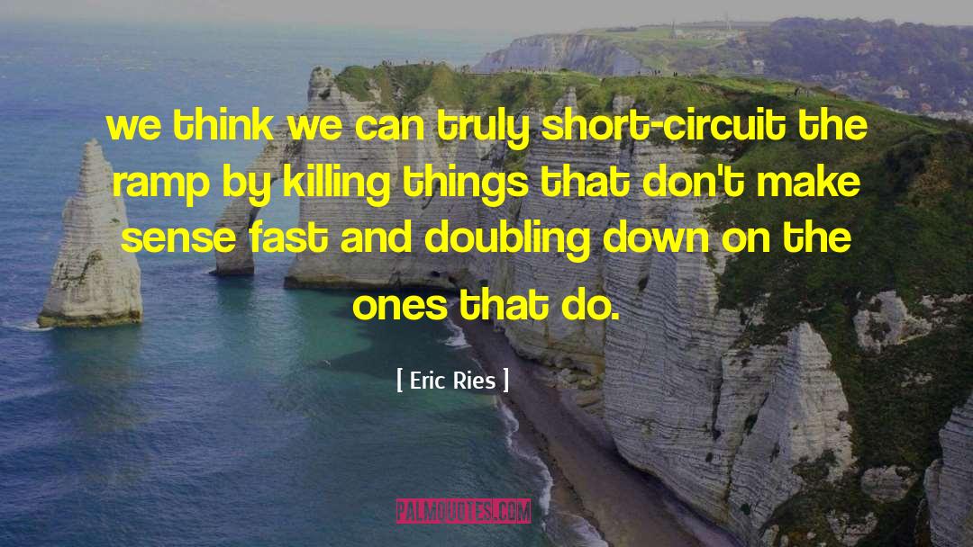 Eric Ries Quotes: we think we can truly