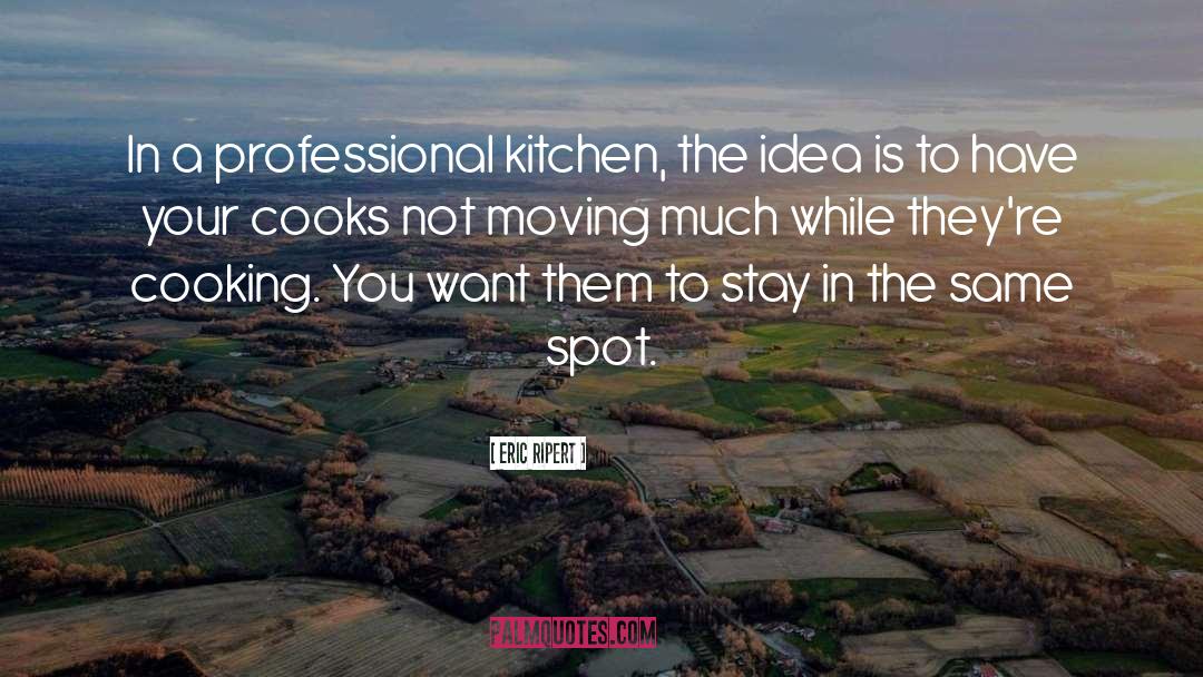 Eric Ripert Quotes: In a professional kitchen, the