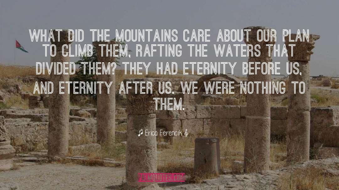Erica Ferencik Quotes: What did the mountains care