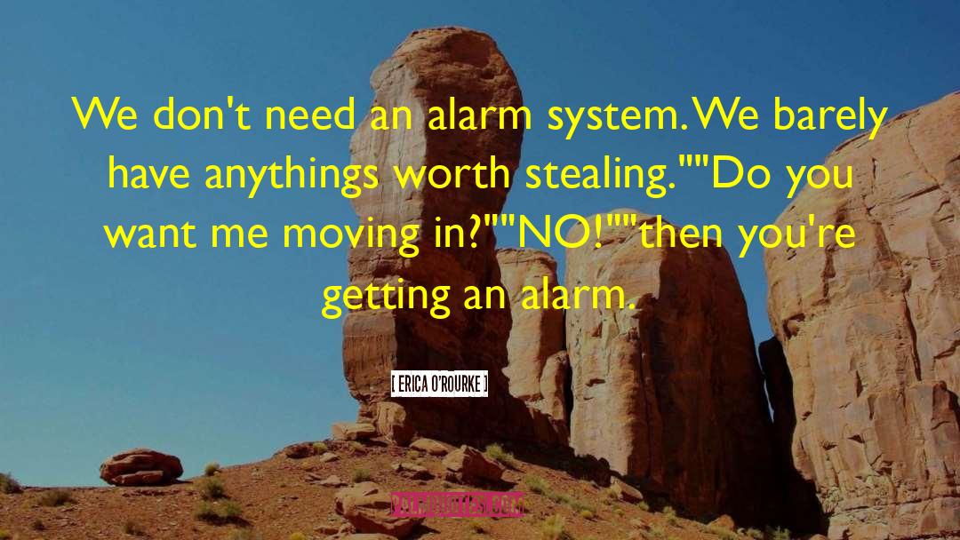 Erica O'Rourke Quotes: We don't need an alarm