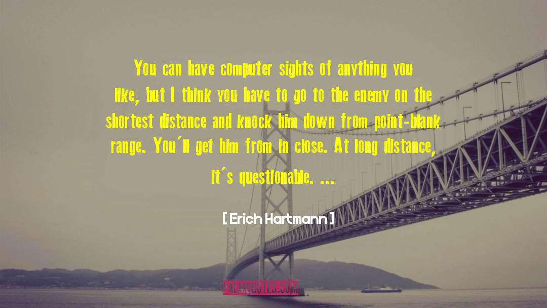 Erich Hartmann Quotes: You can have computer sights