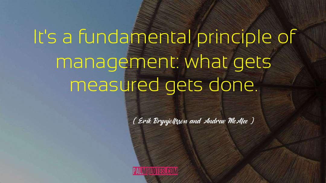 Erik Brynjolfsson And Andrew McAfee Quotes: It's a fundamental principle of