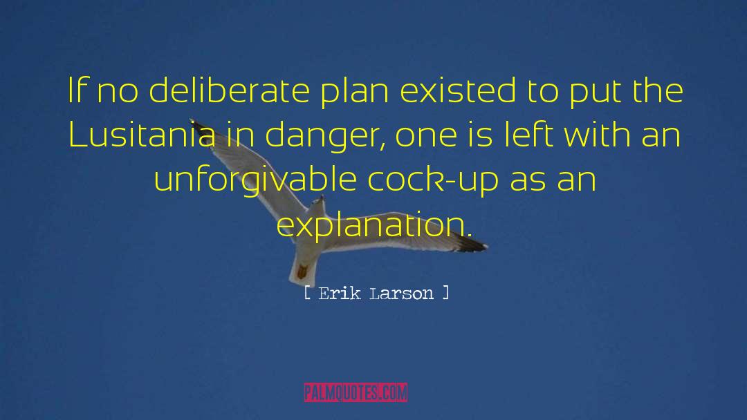 Erik Larson Quotes: If no deliberate plan existed