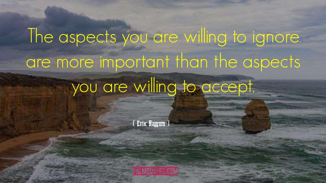 Erik Naggum Quotes: The aspects you are willing