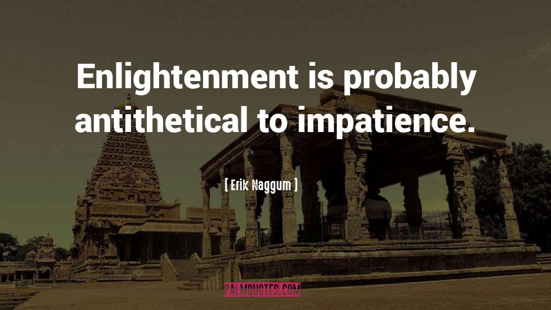 Erik Naggum Quotes: Enlightenment is probably antithetical to