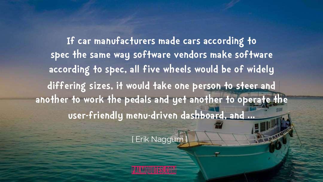 Erik Naggum Quotes: If car manufacturers made cars