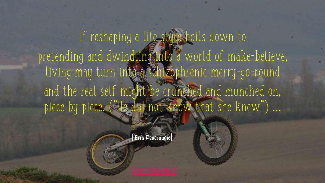Erik Pevernagie Quotes: If reshaping a life style