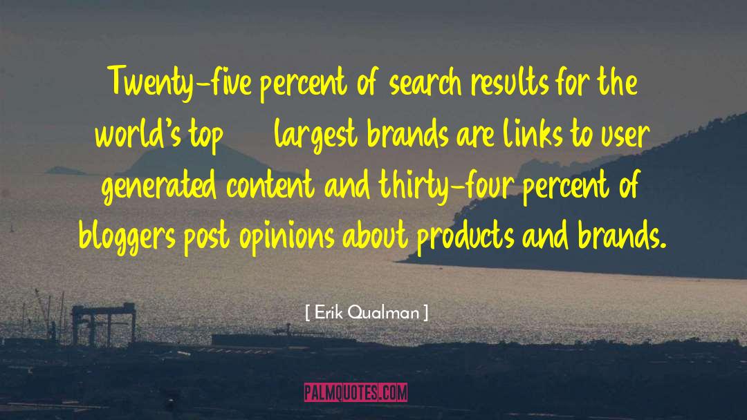 Erik Qualman Quotes: Twenty-five percent of search results