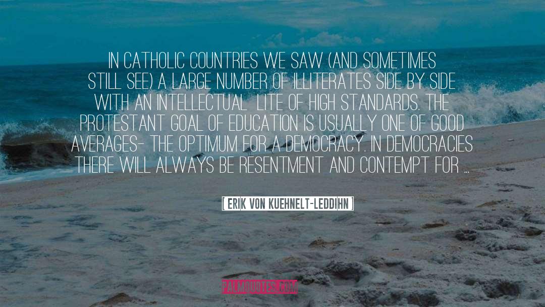 Erik Von Kuehnelt-Leddihn Quotes: In Catholic countries we saw