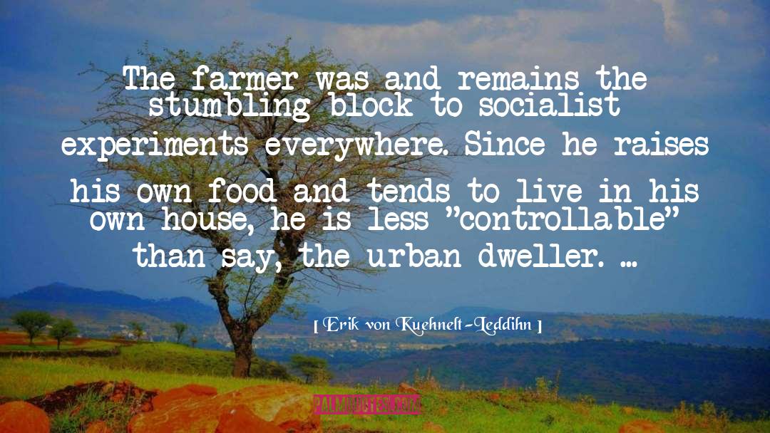 Erik Von Kuehnelt-Leddihn Quotes: The farmer was and remains