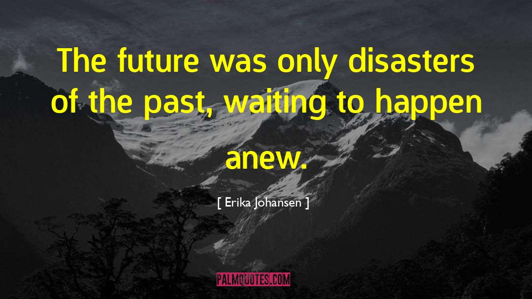 Erika Johansen Quotes: The future was only disasters