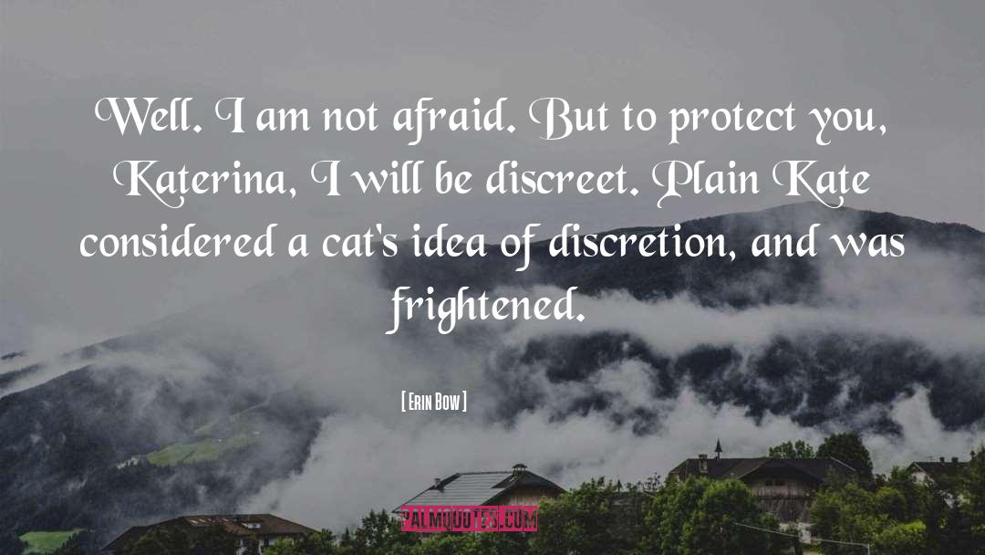 Erin Bow Quotes: Well. I am not afraid.