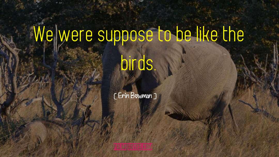 Erin Bowman Quotes: We were suppose to be