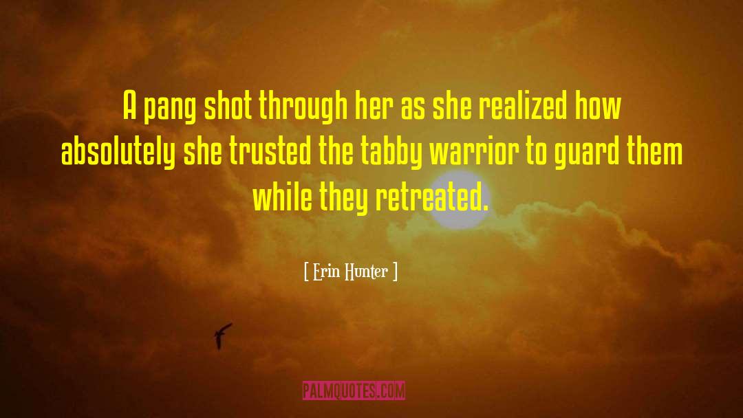 Erin Hunter Quotes: A pang shot through her